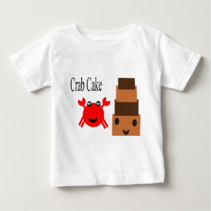 Very cute Crab with Cake Baby T-Shirt