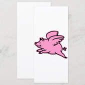 Very Cute Flying Pink Pig (Front/Back)