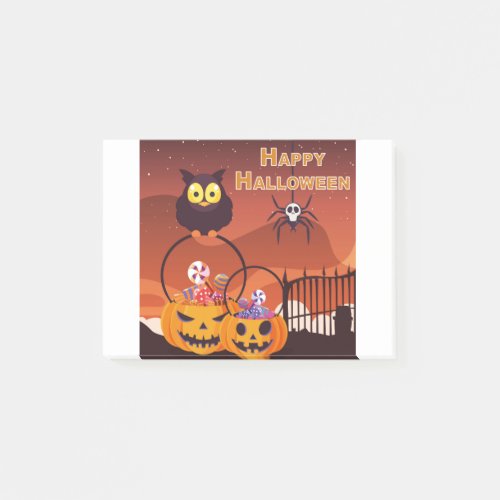 Very Cute Happy Halloween Design Post_it Notes