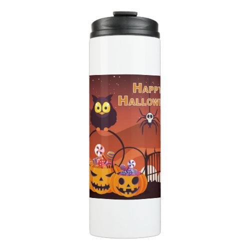 Very Cute Happy Halloween Design Thermal Tumbler