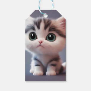 Very cute kitten gift tags