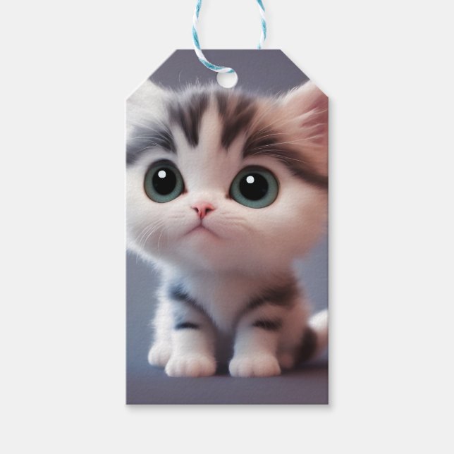 Very cute kitten gift tags (Front)
