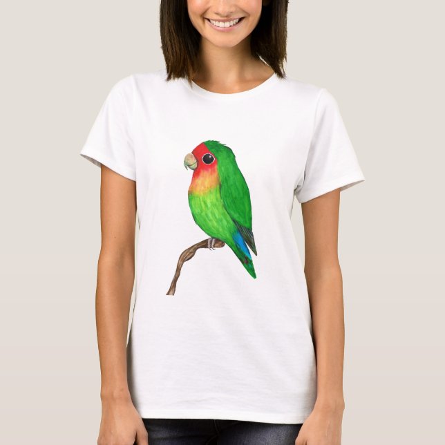 Very cute peach faced lovebird T-Shirt (Front)