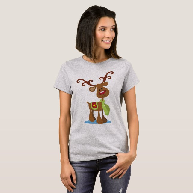 Very Cute Reindeer Christmas | Shirt (Front Full)