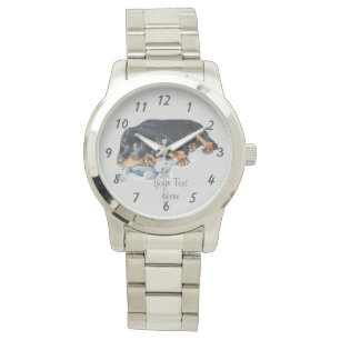 very cute rottweiler puppy dog watch