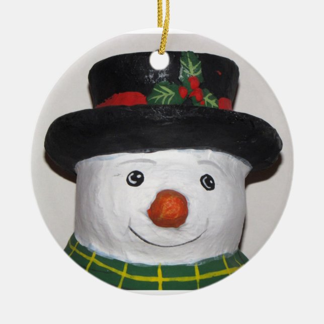 Very Cute Snowman Ornament (Front)