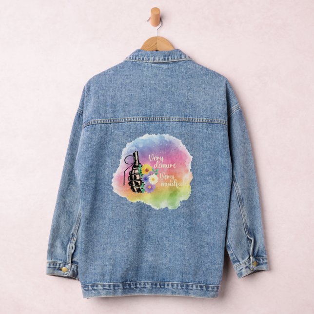 Very Demure, Very Mindful | Denim Jacket (Hangar)