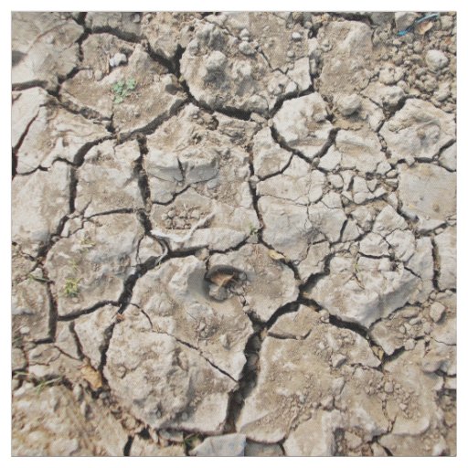 Very Dry And Cracked Soil Fabric