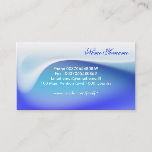 Customizable very elegant beautiful soft business cards