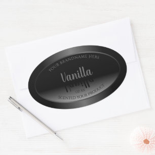 Very Elegant Black and White Ombre Product Labels
