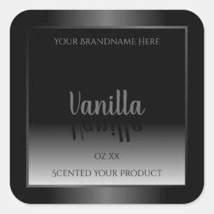 Very Elegant Black and White Ombre Product Labels