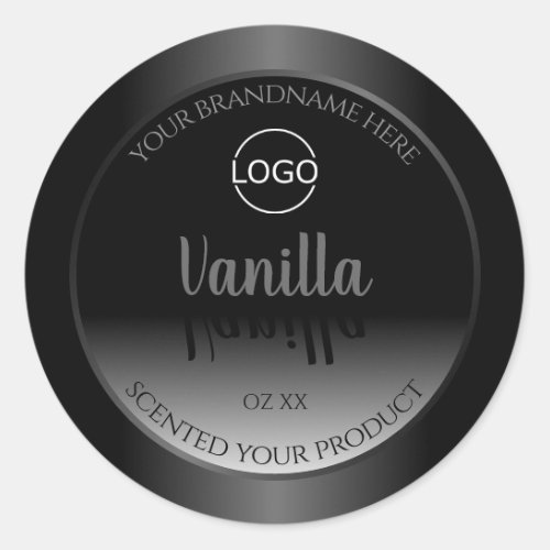 Very Elegant Black and White Product Labels Logo