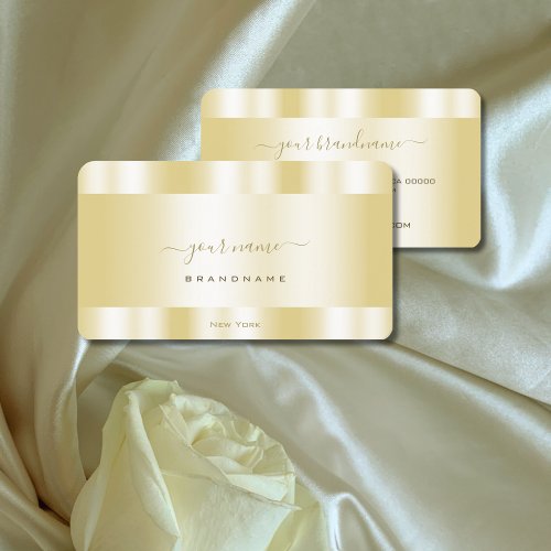 Very Elegant Gold Effect Professional and Noble Business Card