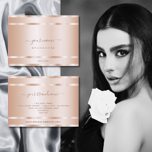 Very Elegant Rose Gold Effect Professional Modern Business Card