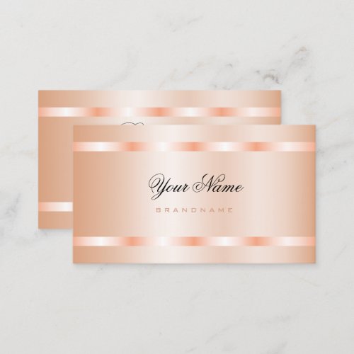 Very Elegant with Rose Gold Effect Luxury Business Card