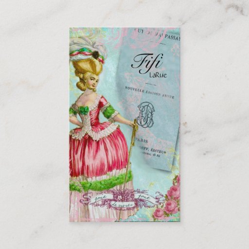 Customizable Very French Calling Card Business Cards