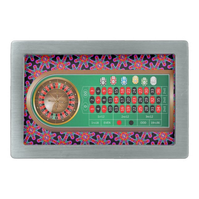 Very Fun American Roulette Table Belt Buckle (Front)