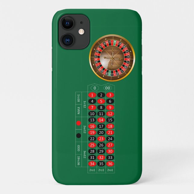 Very Fun American Roulette Table Image iPhone Case (Back)