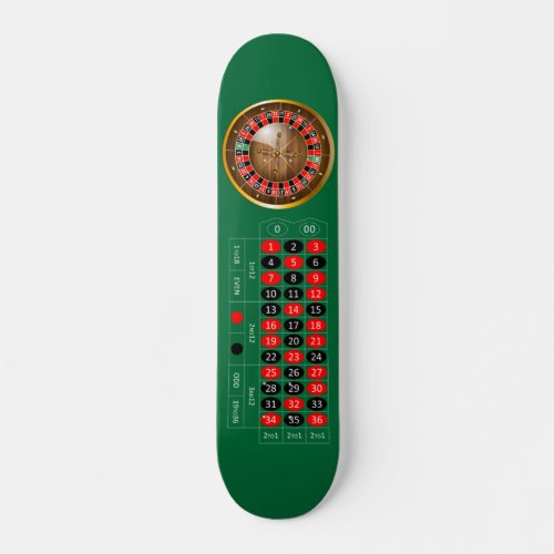 Very Fun American Roulette Table Image Skateboard