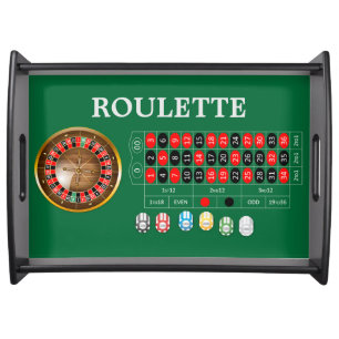 Very Fun American Roulette Table Serving Tray