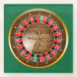 Very Fun American Roulette Wheel Glass Coaster<br><div class="desc">This is a Very Fun American Roulette Wheel Glass Coaster</div>