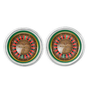 Very Fun American Roulette Wheel Image Cufflinks
