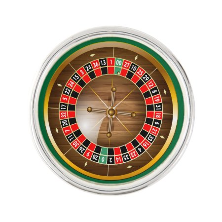 Very Fun American Roulette Wheel Image Lapel Pin