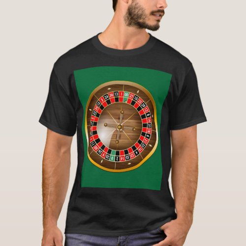 Very Fun American Roulette Wheel T_Shirt