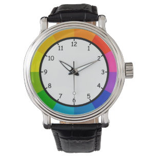Very Fun and Colorful Color Wheel Wrist Watch