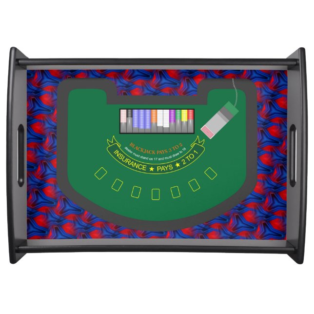 Very Fun BlackJack Table Serving Tray (Front)