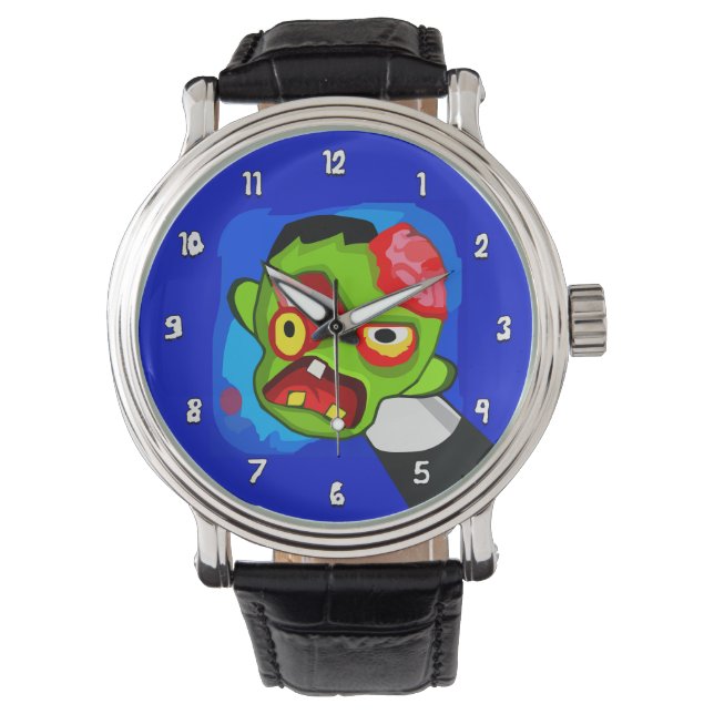 Very Fun Cartoon Zombie w/Pencil Through the Eye Watch (Front)