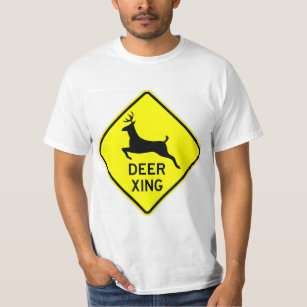 Very Fun Classic Deer Crossing Sign T-Shirt