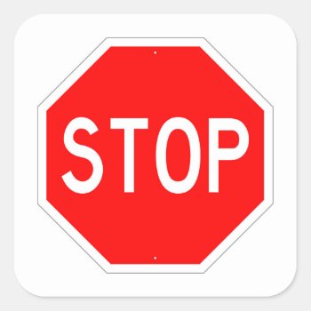 Very Fun Classic Stop Sign Sticker Set by ICBIMProducts at Zazzle