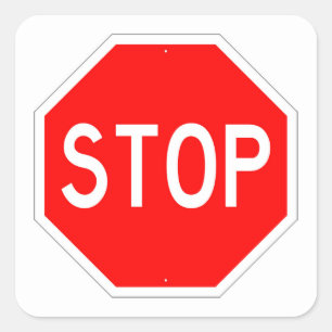 Very Fun Classic STOP Sign Sticker Set