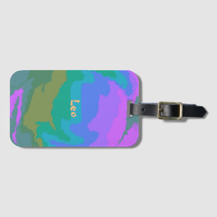 Very Fun Cool Arty Vibe Colorful Luggage Tag
