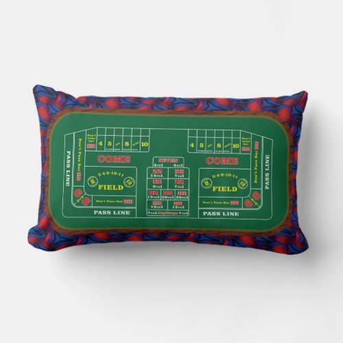 Very Fun Craps Table in Casino Image Throw Pillow