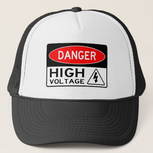 Very Fun Danger High Voltage Sign Hat