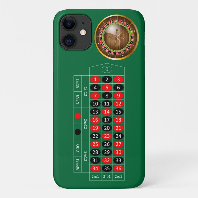 Very Fun European Roulette Table Image iPhone Case (Back)