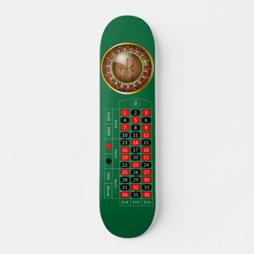 Very Fun European Roulette Table Image Skateboard