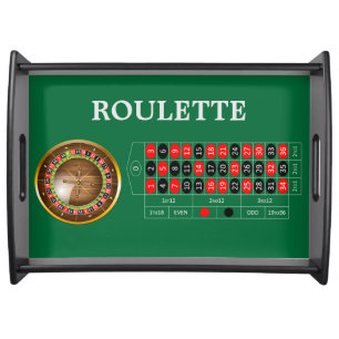 Very Fun European Roulette Table Serving Tray