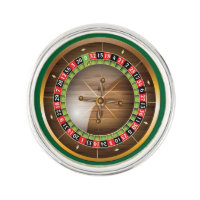 Very Fun European Roulette Wheel Image Lapel Pin