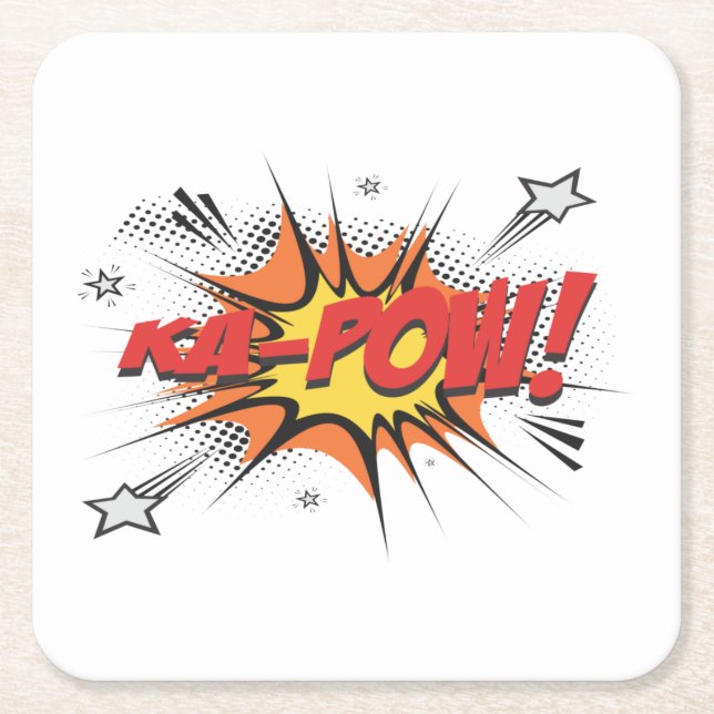 Very Fun Ka-Pow Coaster Set (Front)