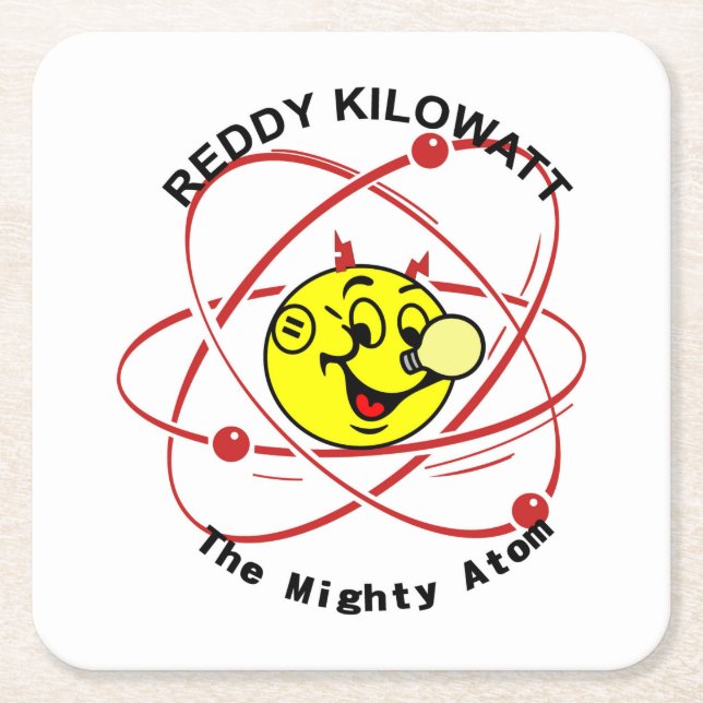 Very Fun Reddy Kilowatt Coaster Set (Front)