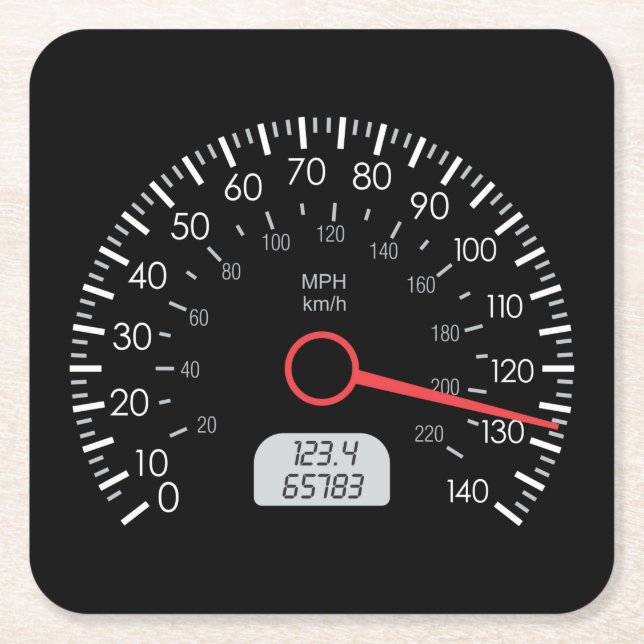 Very Fun Speedometer Going Fast Coaster Set (Front)