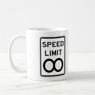 Very Fun Unlimited MPH Road Sign Coffee Cup