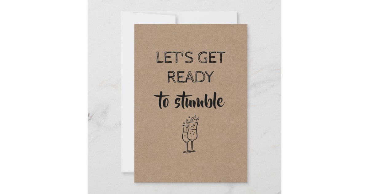 Wedding Engagement Cards Let S Get Ready To Stumble Bridesmaid Cards Funny Will You Be My Bridesmaid Card Wine Card Kraft Cards Funny Bridal Party Cards Wine Wedding Paper Party Supplies