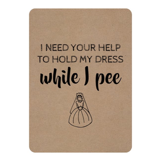 Very Funny Bridesmaid / Maid of Honor Proposal Invitation
