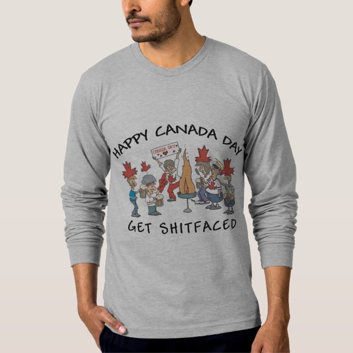 Very Funny Happy Canada Day TShirt Zazzle