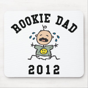 Very Funny New Rookie Dad 2012 T-Shirts Mouse Pad