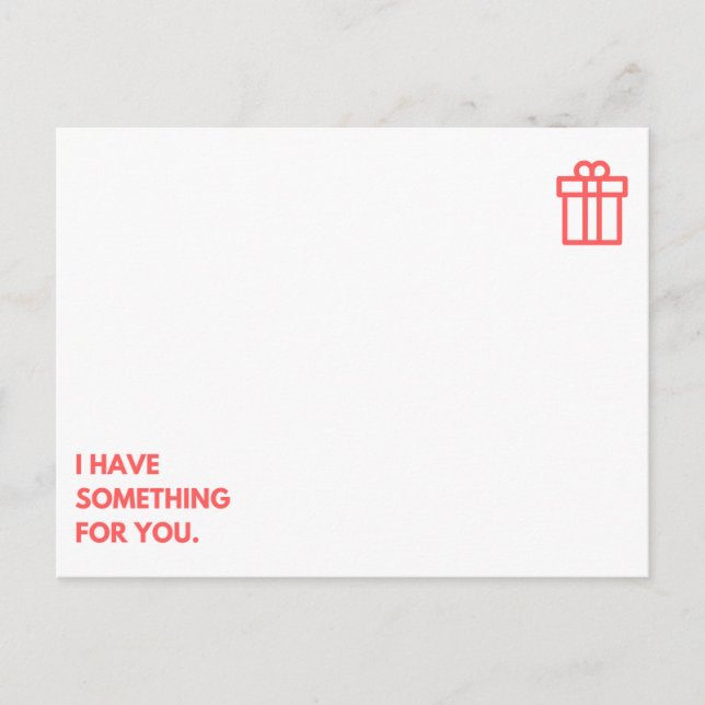 Very Funny - Orange Simple Minimalist Postcard (Front)